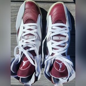Nike Jordan XIV Men's Burgundy and White Sneakers